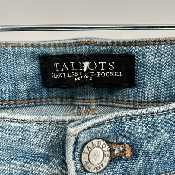 Talbots flawless five pocket jeans fabulous stretch straight leg - Picture 6 of 10